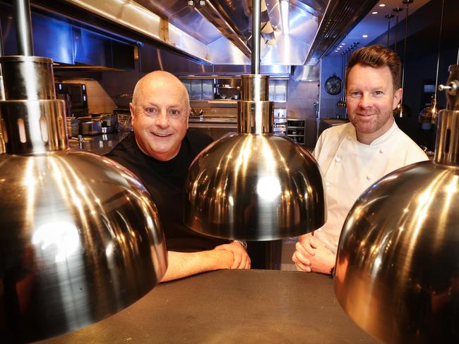 Restaurateur Chris Lucas  and new head chef of Lucas new restaurant Batard, Adam Sanderson.                      Picture: David Caird