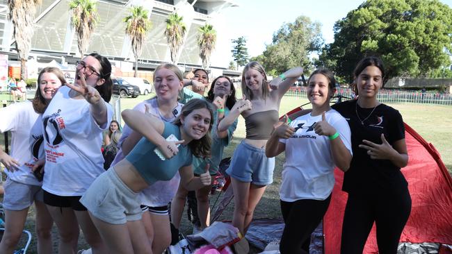 Fans were photographed with tents despite the strict no camping rule. Picture: NCA NewsWire /Philip Gostelow