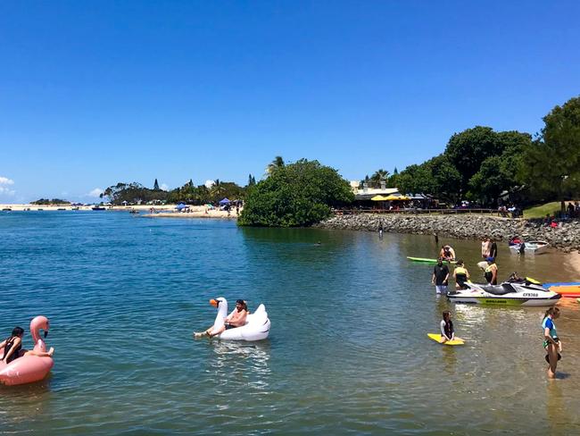 Sarah Madden said she smothered herself in sunscreen before spending three hours at Cotton Tree in Maroochydore on the Sunshine Coast in late December. Picture: Caters News