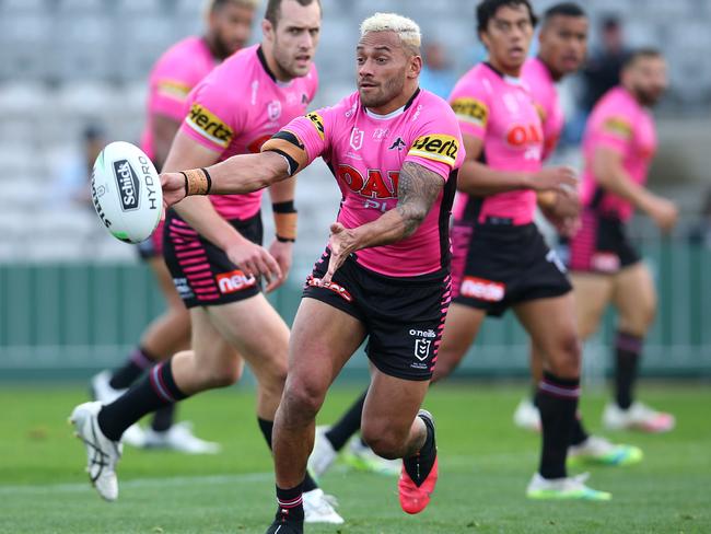 Api Koroisau hasn’t played since breaking his wrist in the opening round of the season against North Queensland. Picture: Jason McCawley/Getty Images