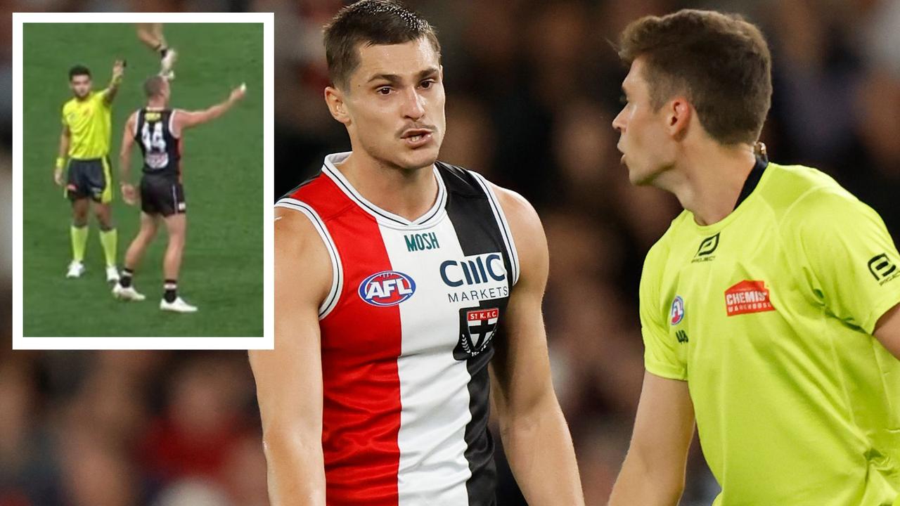 ‘Embarrassing’: Saints, umpires divide AFL over back-to-back 50s