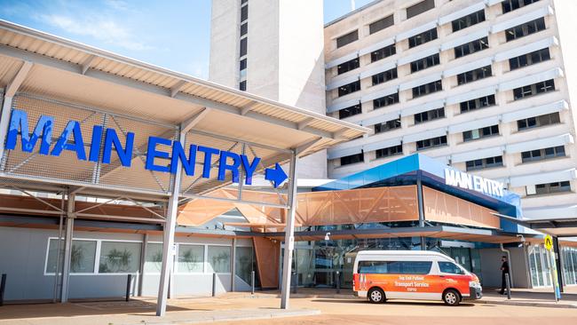 The Royal Darwin Hospital main entrance. Picture: Che Chorley