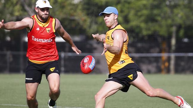 Tom Mitchell is back on the track for Hawthorn and comes with a 10 per cent discount on his starting price from last year.