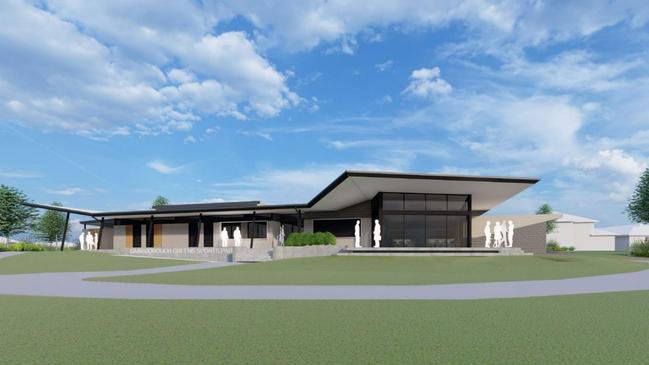 Artist impression of the Gold Coast City Council's new sports clubhouse at Gainsborough Greens. Picture: Supplied