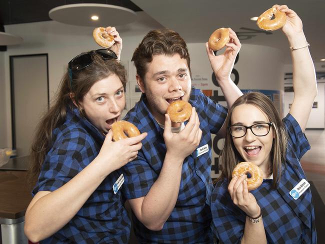 Fresh Student Media are having a Krispy Kreme day to help raise funding for new equipment. Picture: Ellen Smith