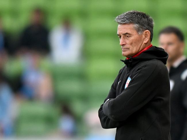 Melbourne City coach Rado Vidosic is ‘surprised’ his side is playing Sydney FC in the A-League semi-finals. Picture: Morgan Hancock/Getty Images