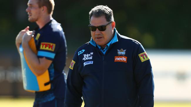 Mal Meninga was crucial in keeping Papalii at the Raiders. Picture: Chris Hyde/Getty Images