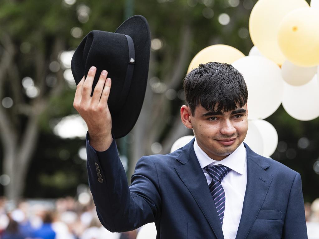 Colenso Botha at Centenary Heights State High School formal at Picnic Point, Friday, November 15, 2024. Picture: Kevin Farmer