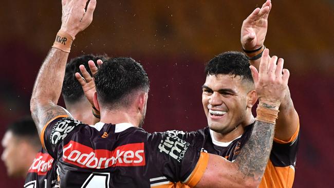 David Fifita is being chased by a host of NRL clubs. Picture: Darren England/AAP