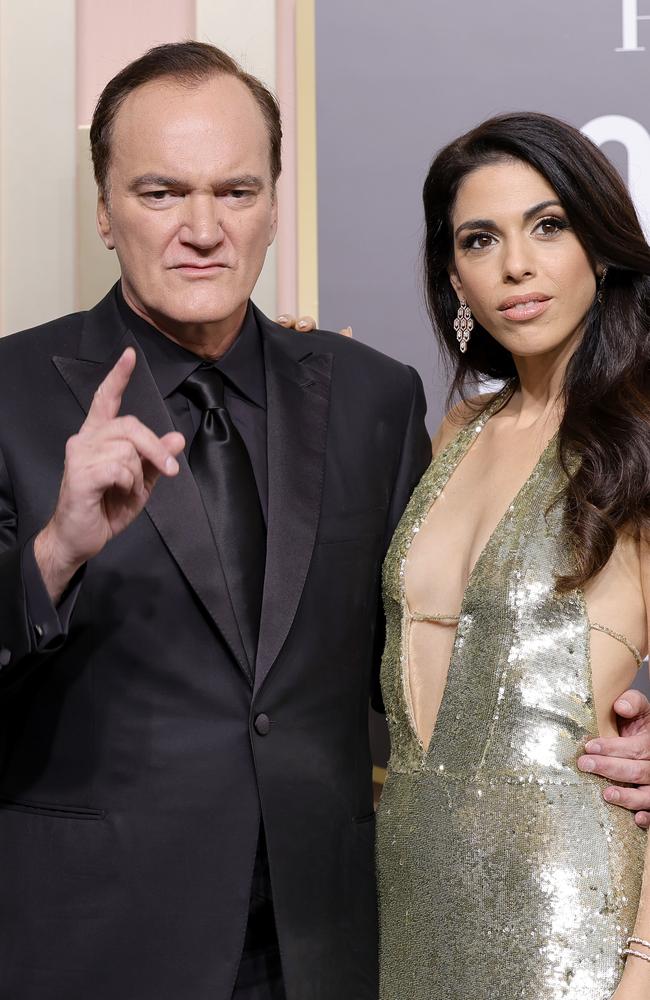 Quentin Tarantino and Daniella Pick attend the 80th Annual Golden Globe Awards. Picture: Getty Images