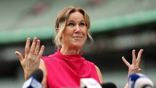 Shane Warne Legacy chief executive Helen Nolan. Picture: Jonathan DiMaggio/Getty Images)