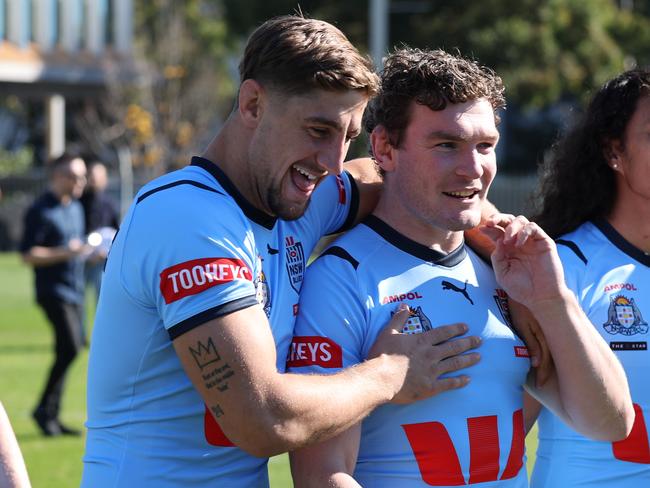 Temora boys Zac Lomax and Liam Martin together in NSW Blues camp. Picture: Rohan Kelly