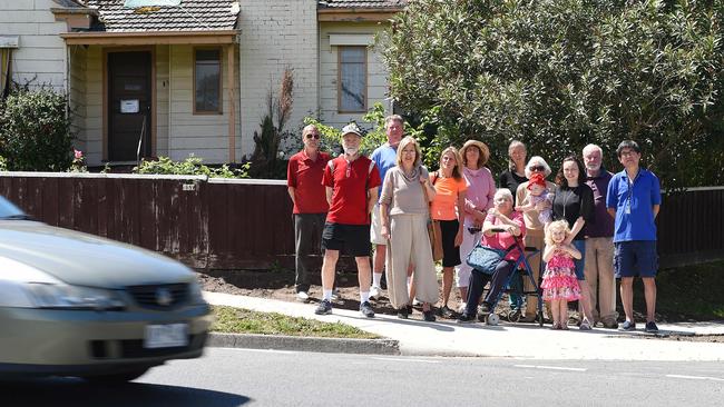 A 120-person childcare centre is being promised for the corner of Dorset Rd and Lindisfarne Ave in Croydon. Neighbours in the street are angry and fear it will clog their street and be a safety risk. Picture: Josie Hayden