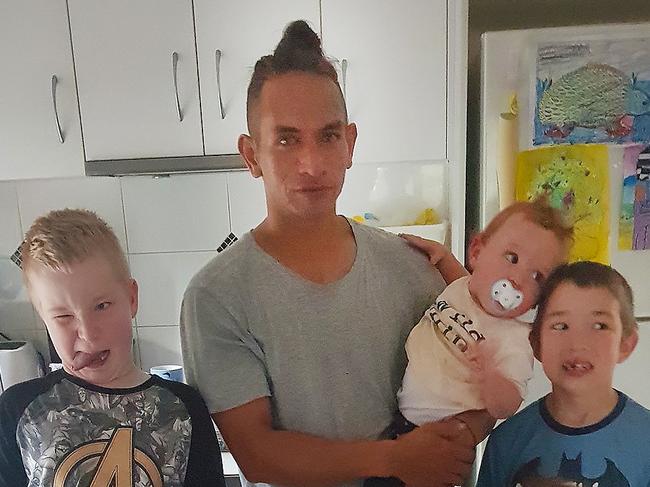 Wayne Godinet lost his life on Russell Island when a fire took hold of the family home also killing his 5 boys, Zac and Harry Stephenson, twins Kysa and Koah Godinet and youngest Nicky Godinet Picture Facebook