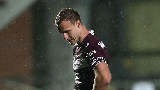 A dejected Daly Cherry-Evans after the loss to the Warriors. Picture: Cameron Spencer/Getty