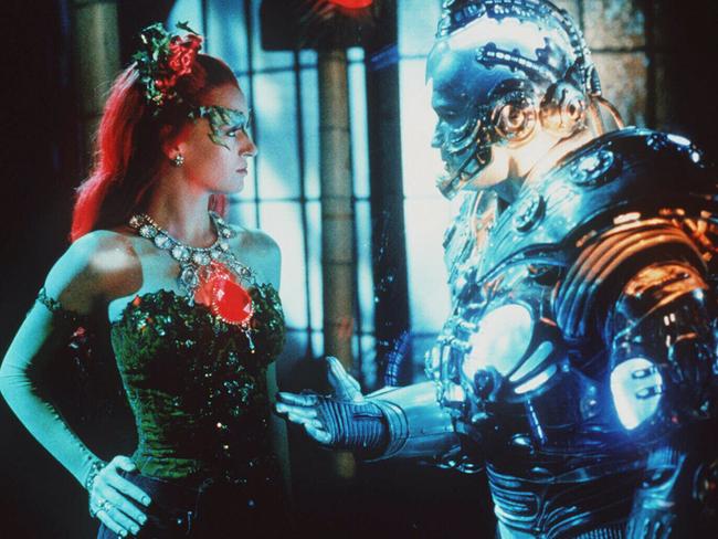 Sensationally silly ... Uma Thurman as Poison Ivy and Arnold Schwarzenegger as Mr Freeze in Batman and Robin (1997).