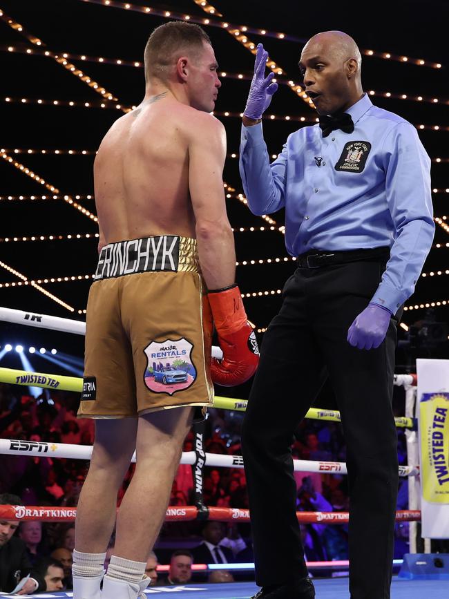 Berinchyk was accused of the ugly act ahead of the fight. (Photo by Al Bello/Getty Images)