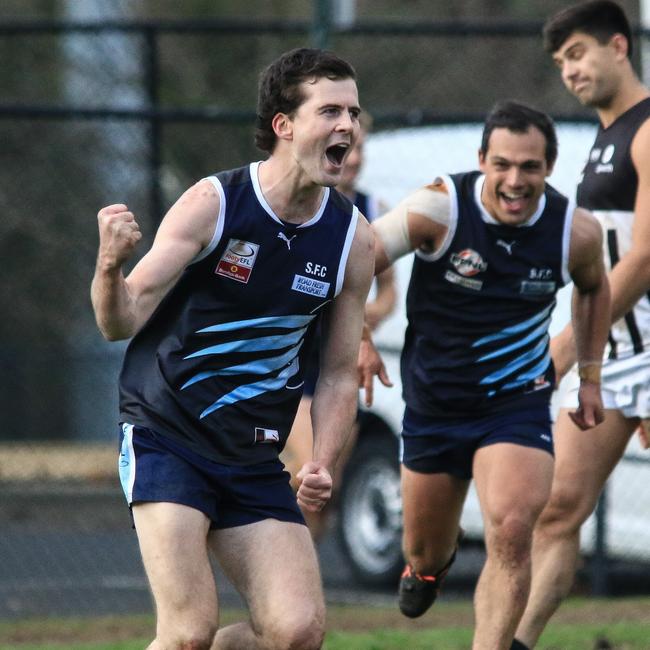 Silvan is through to its first senior grand final since 2014. Picture: Davis Harrigan