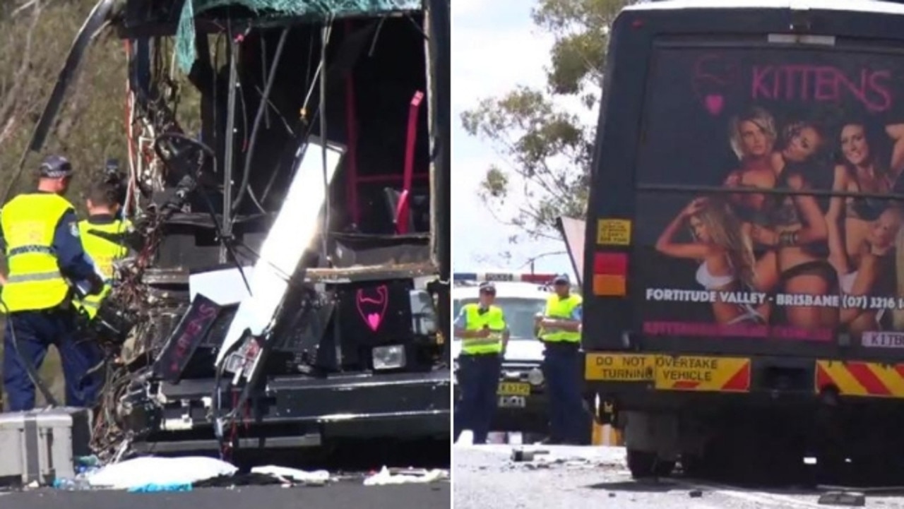 Dubbo crash: Kittens stripper bus torn apart | Daily Telegraph