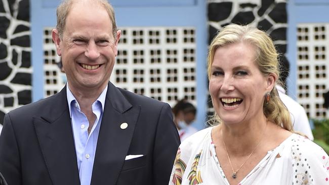 Prince Edward, Earl of Wessex and Sophie, Countess of Wessex, who have been promoted since Harry and Meghan left for the US, do make the balcony list. (Photo by Stuart C. Wilson/Getty Images)