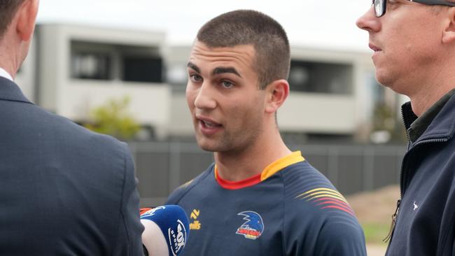 Josh Rachele training with Adelaide's SANFL team. 23 August 2024. Picture: Dean Martin