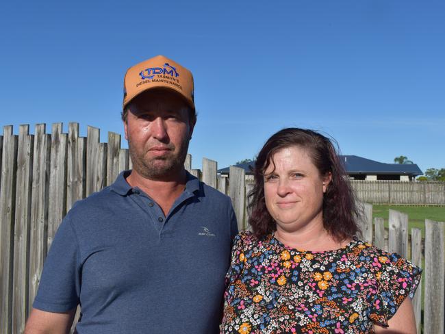 Sarina residents Chris and Tegan Skopp have lived on Reef Dr for 11 years. Photo: Zoe Devenport