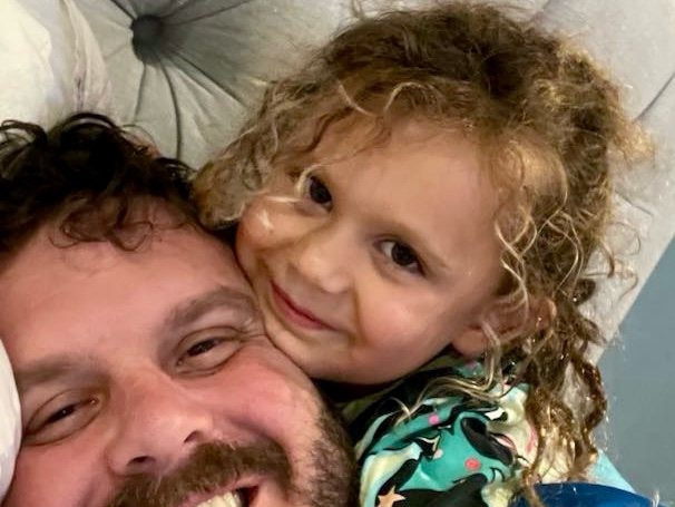 Phillip Thompson with daughter Emery.
