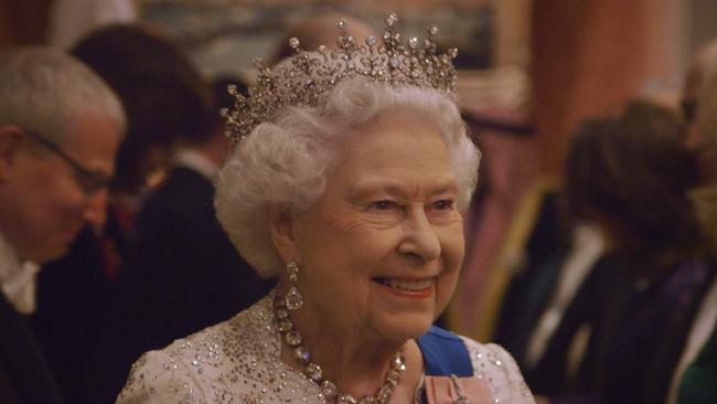 Dazzling...The Queen at 90: A Family Tribute features rare insight into the reign of Queen Elizabeth II. Picture: Supplied/UKTV.