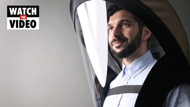 Inventors design hi-tech helmets for COVID protection