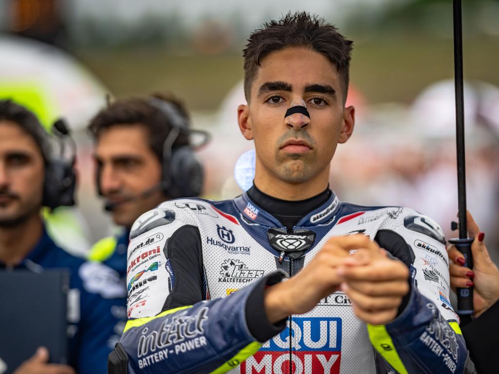 Australian Senna Agius will ride for the Husqvarna Intact GP Team in Moto2. Pic: Intact GP/Ronny Lekl