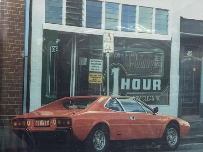 Mr Chiodo keeps a photo of his father’s original shop in Collingwood proudly hung on the wall in the Union Rd premises. Picture: Supplied.