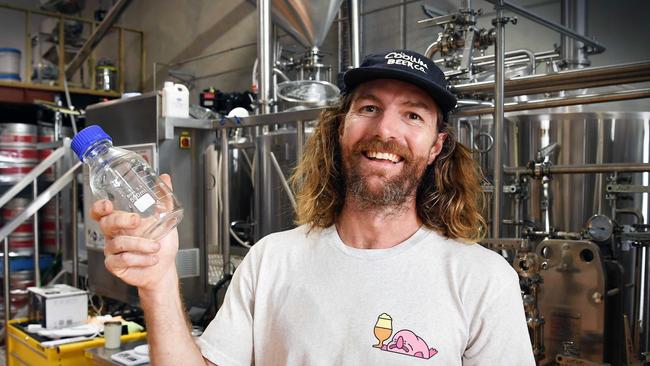 Coolum Beer Co’s head brewer Jesse Atkinson. Picture: Patrick Woods.