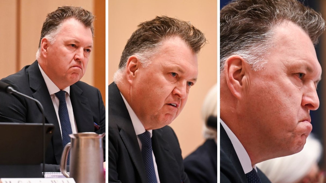 The moods of PwC chief executive Kevinn Burrowes at the Senate inquiry