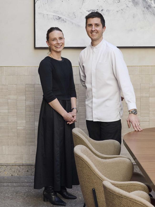 Julie and Josh Niland in Saint Peter’s dining room.