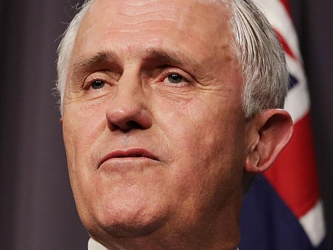 CANBERRA, AUSTRALIA - SEPTEMBER 14: Malcolm Turnbull speaks to the media after winning the leadership ballot at Parliament House on September 14, 2015 in Canberra, Australia. Malcolm Turnbull announced this morning he would be challenging Tony Abbott for the Liberal Party leadership. (Photo by Stefan Postles/Getty Images) *** BESTPIX ***