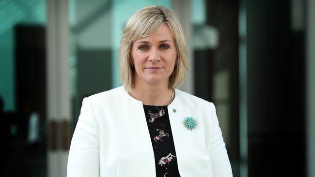 Independent MP Zali Steggall at Parliament House in Canberra. Picture Kym Smith