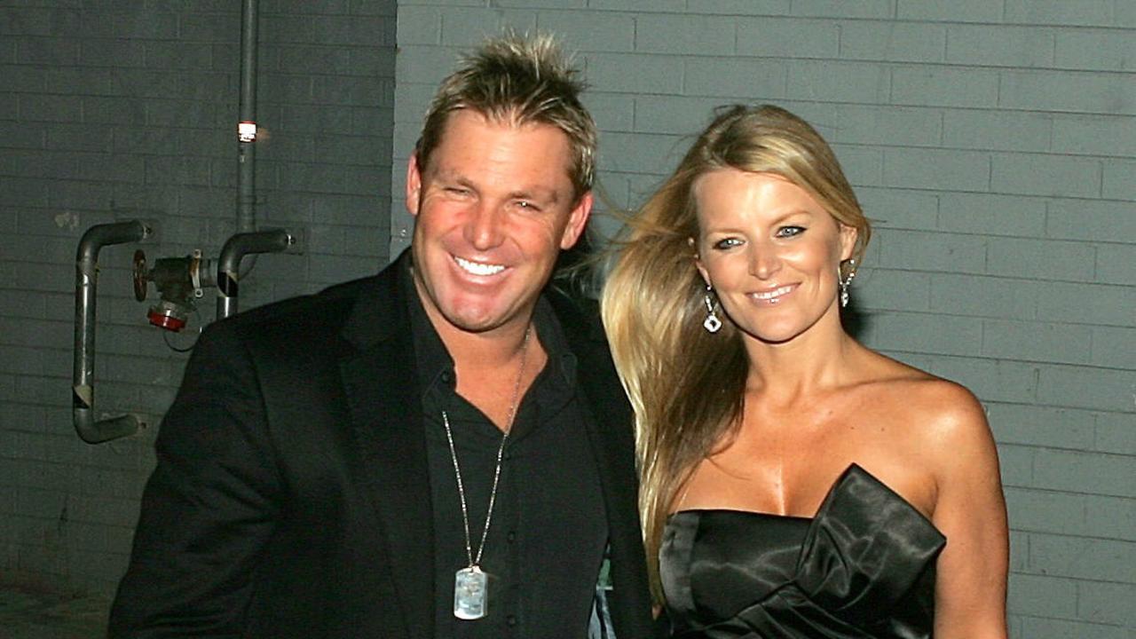 Shane Warne's with his ex-wife Simone Callahan in 2009.