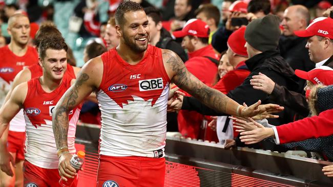 Lance Franklin is in red hot form. Picture: Getty Images