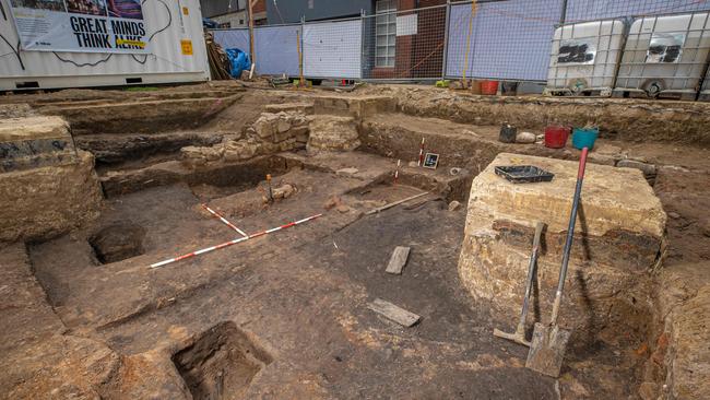 Archaeological work has been under way at the site since about May. Picture: Jason Edwards