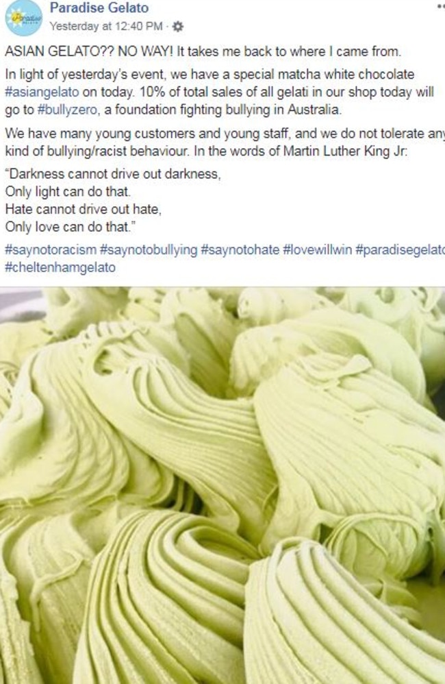 Matcha white chocolate FB post