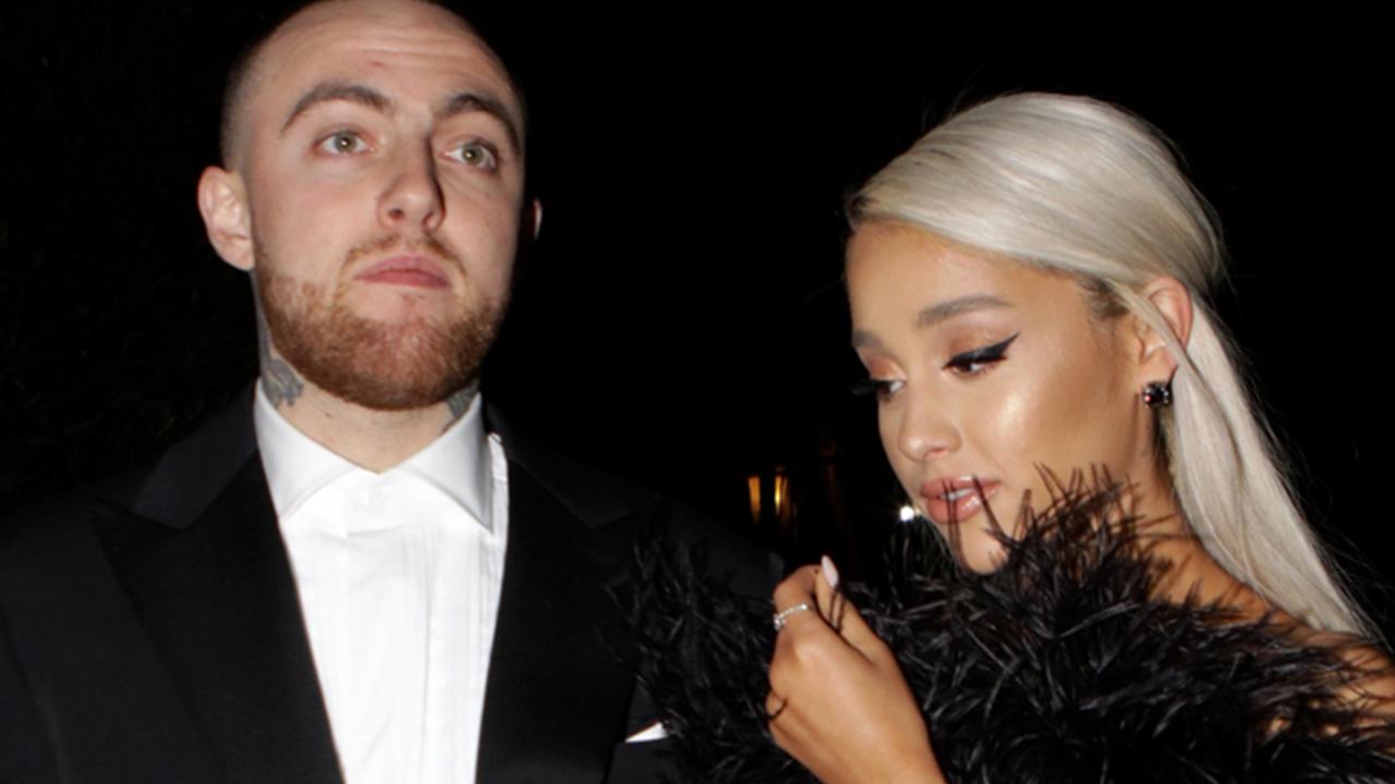 Mac Miller and Ariana Grande at an Oscars party in March