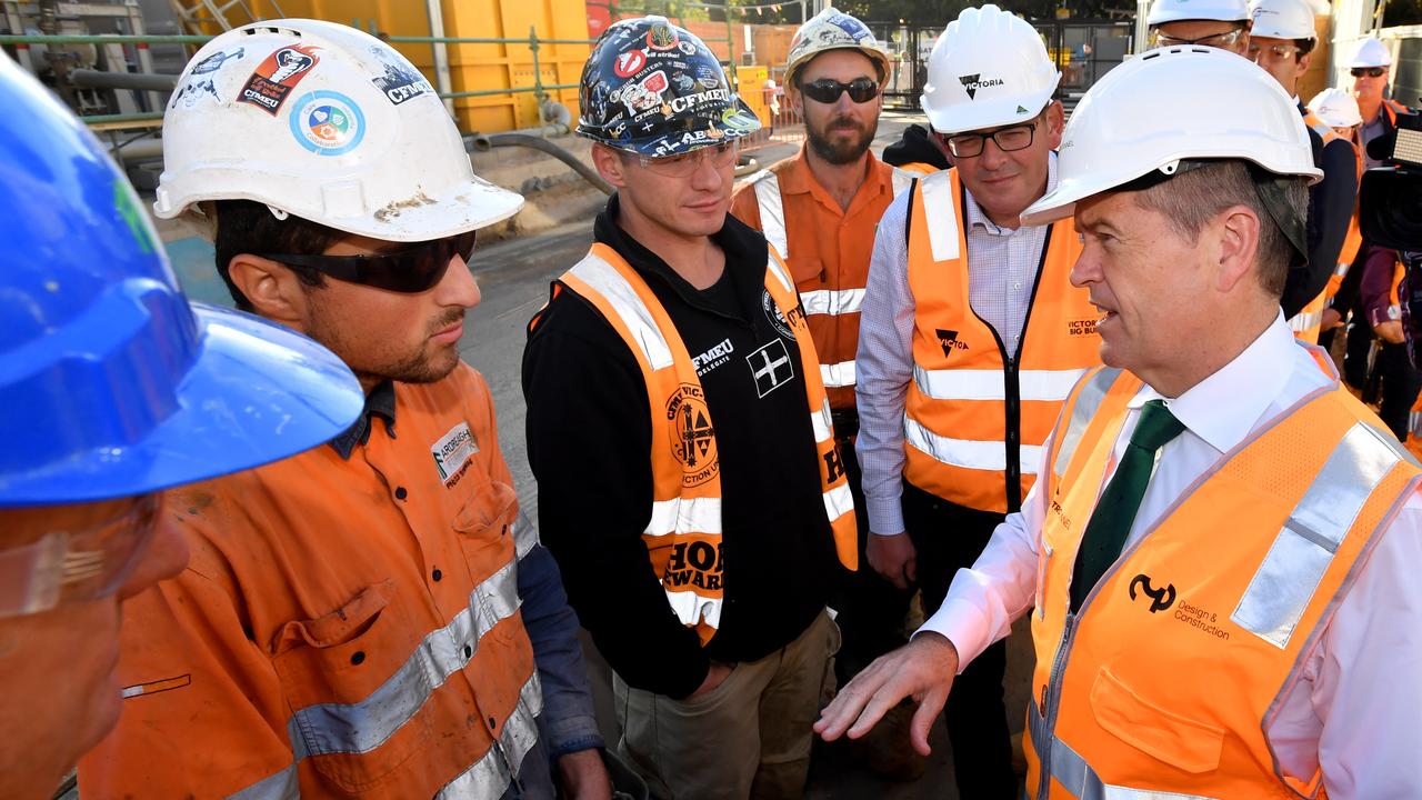 Bill Shorten’s approach was to focus on battlers and a fair go, attacking the “top end of town” to pay for it. Picture: AAP