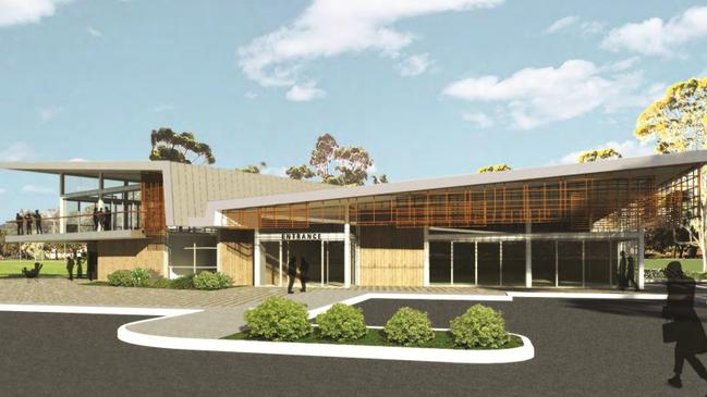 An artist impression of the Campbelltown Memorial Oval upgrade.