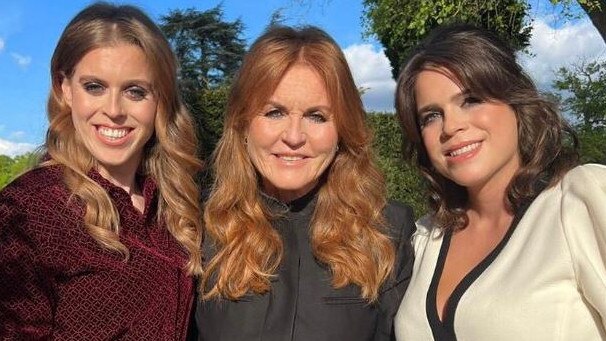 Sarah Ferguson with her daughters. Picture: Instagram / @sarahferguson15