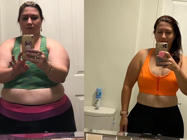 Katrina Lauder has lost 50kg in the last 18 months from eating healthy and working out.