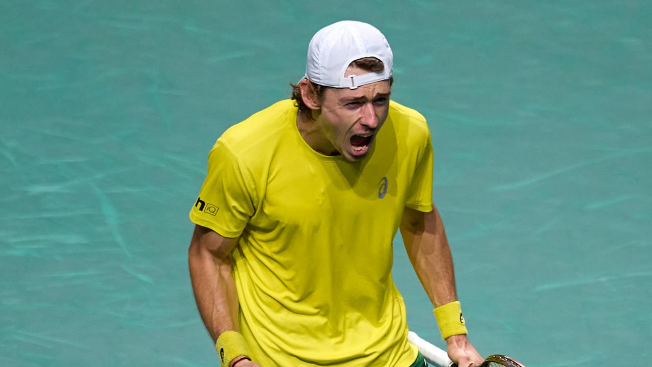 Alex de Minaur helped Australia reach the Davis Cup final where they lost to Canada. Picture: Fran Santiago/Getty Images