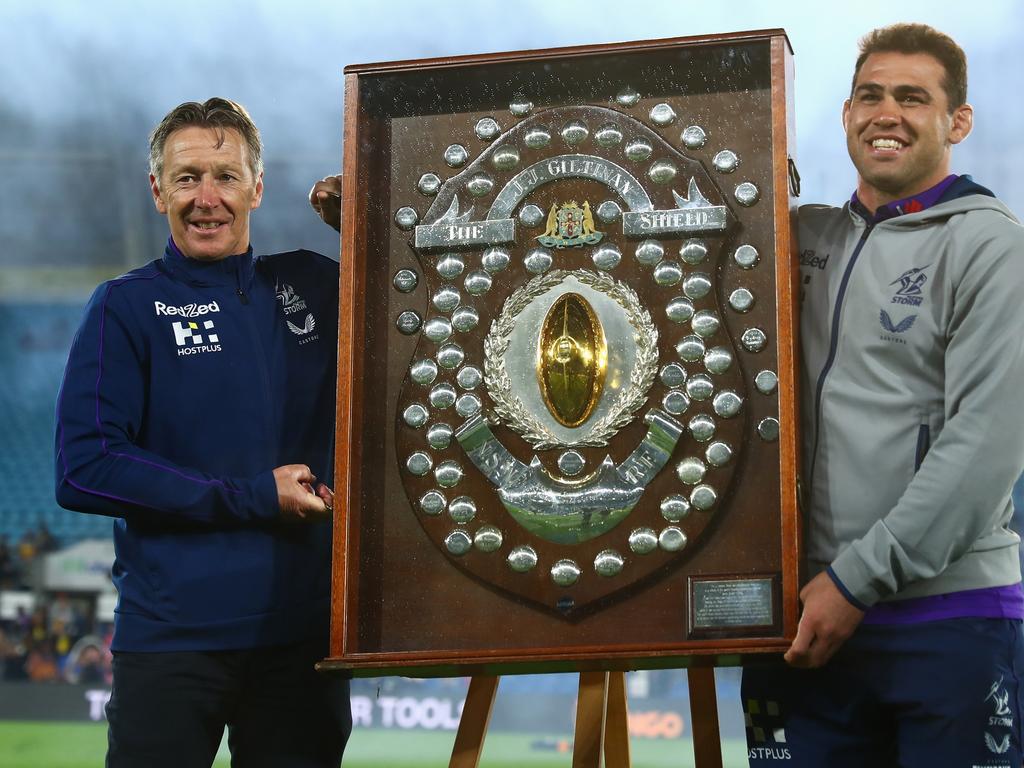 The Melbourne Storm have become the NRL’s benchmark club. Picture: Chris Hyde/Getty Images.