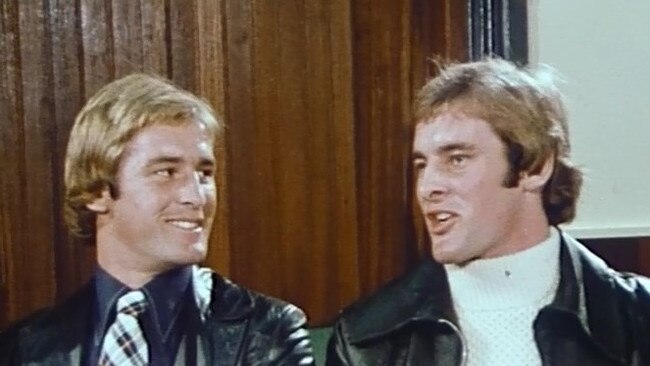 Chris (right) and Paul Dawson from an ABC appearance in 1975.