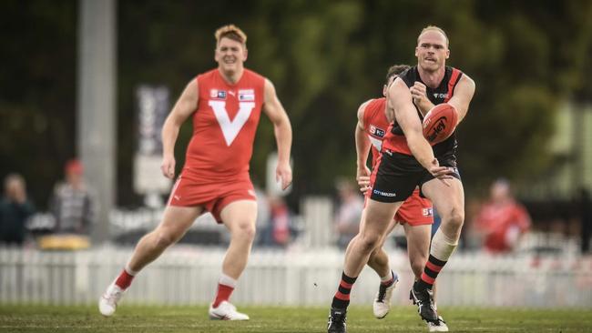 Scotch OC forward Max Marslen, who played for West Adelaide in the SANFL has been handed an immediate nine game suspension after a scuffle with an opposition fan. Picture: West Adelaide FC