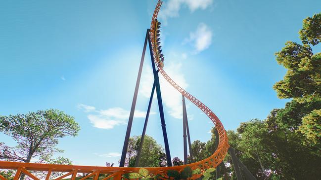 Dreamworld’s newest $32m rollercoaster ride, Steel Taipan, to be built at the Gold Coast park.